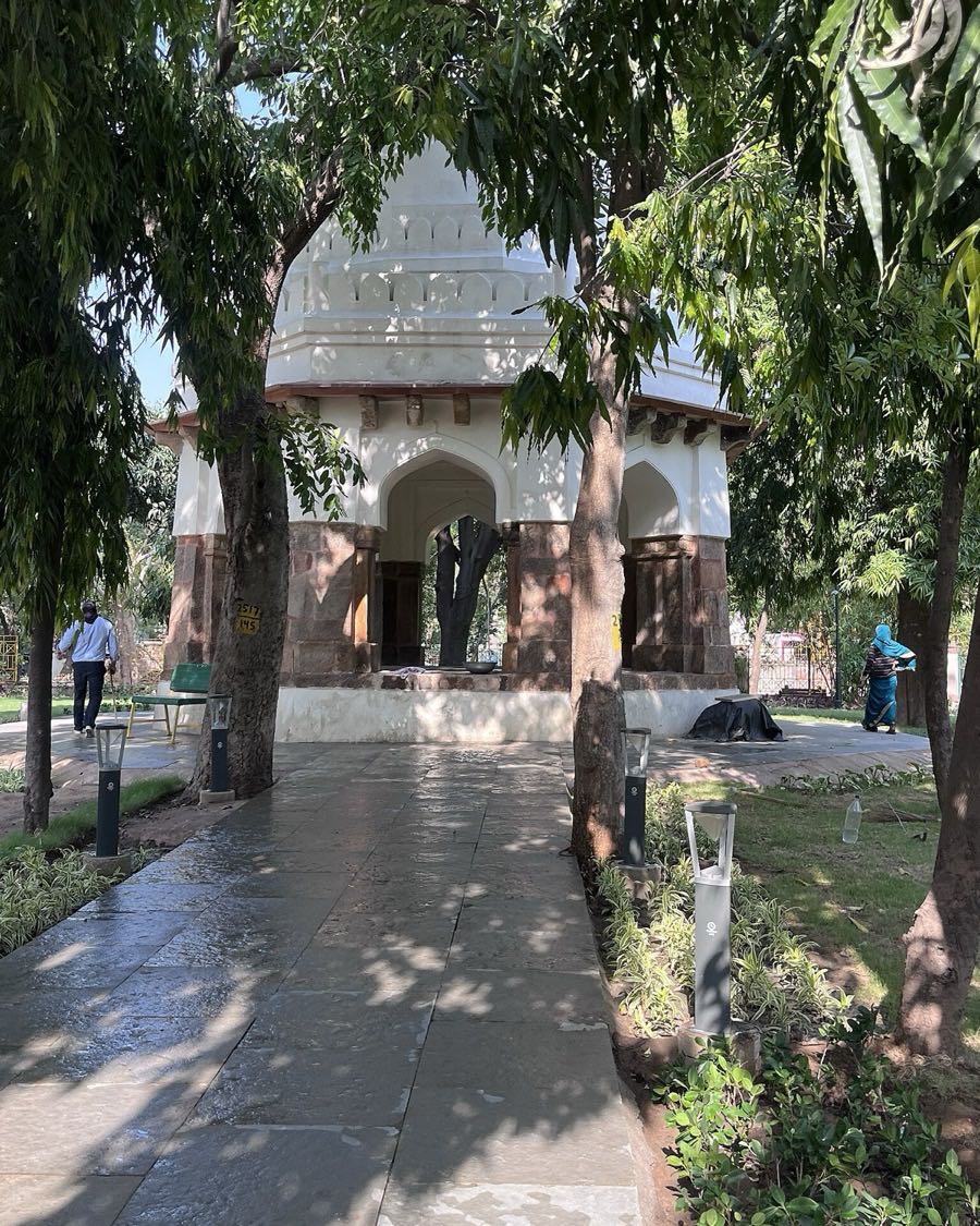 The Gumti of Shaikh Ali, the fifteenth-century tomb in the Defence Colony market roundabout